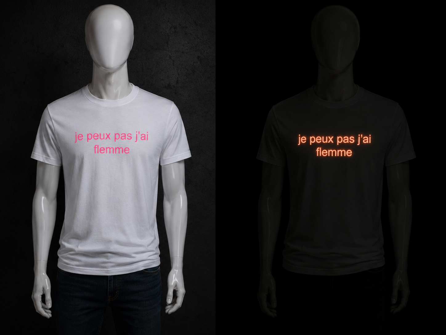 ✨ T-shirts phosphorescents personnalisés ✨