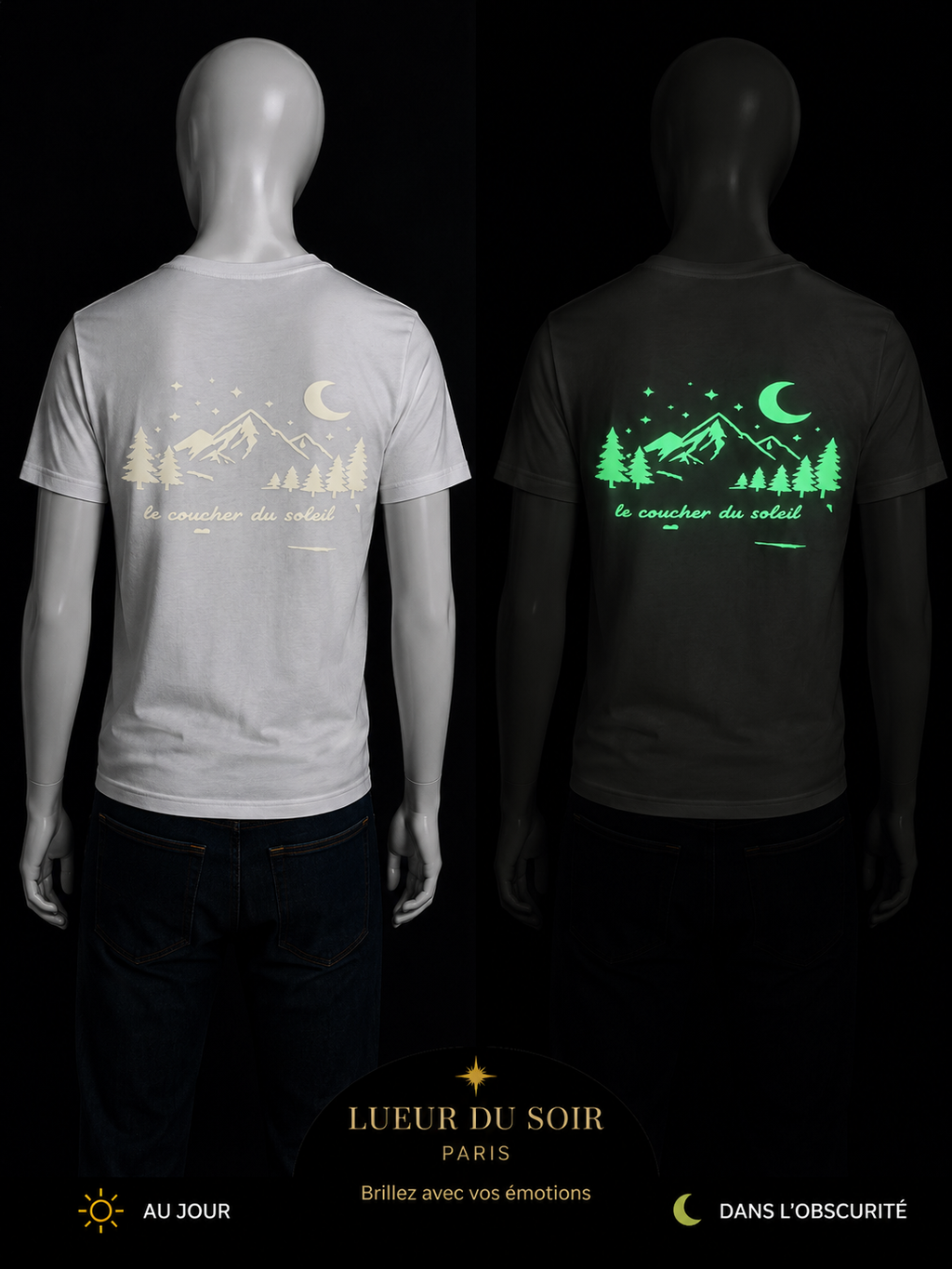 T-shirt Phosphorescent – Le Coucher du Soleil