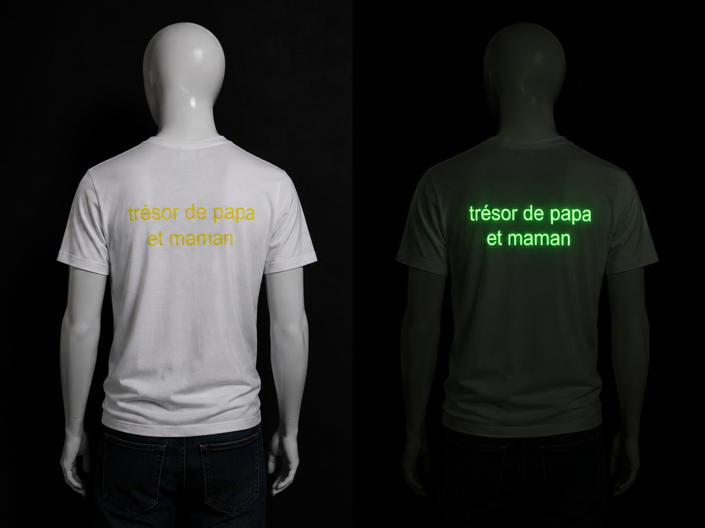 ✨ T-shirts phosphorescents personnalisés ✨
